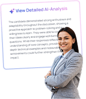 AI interviews & feedback summary